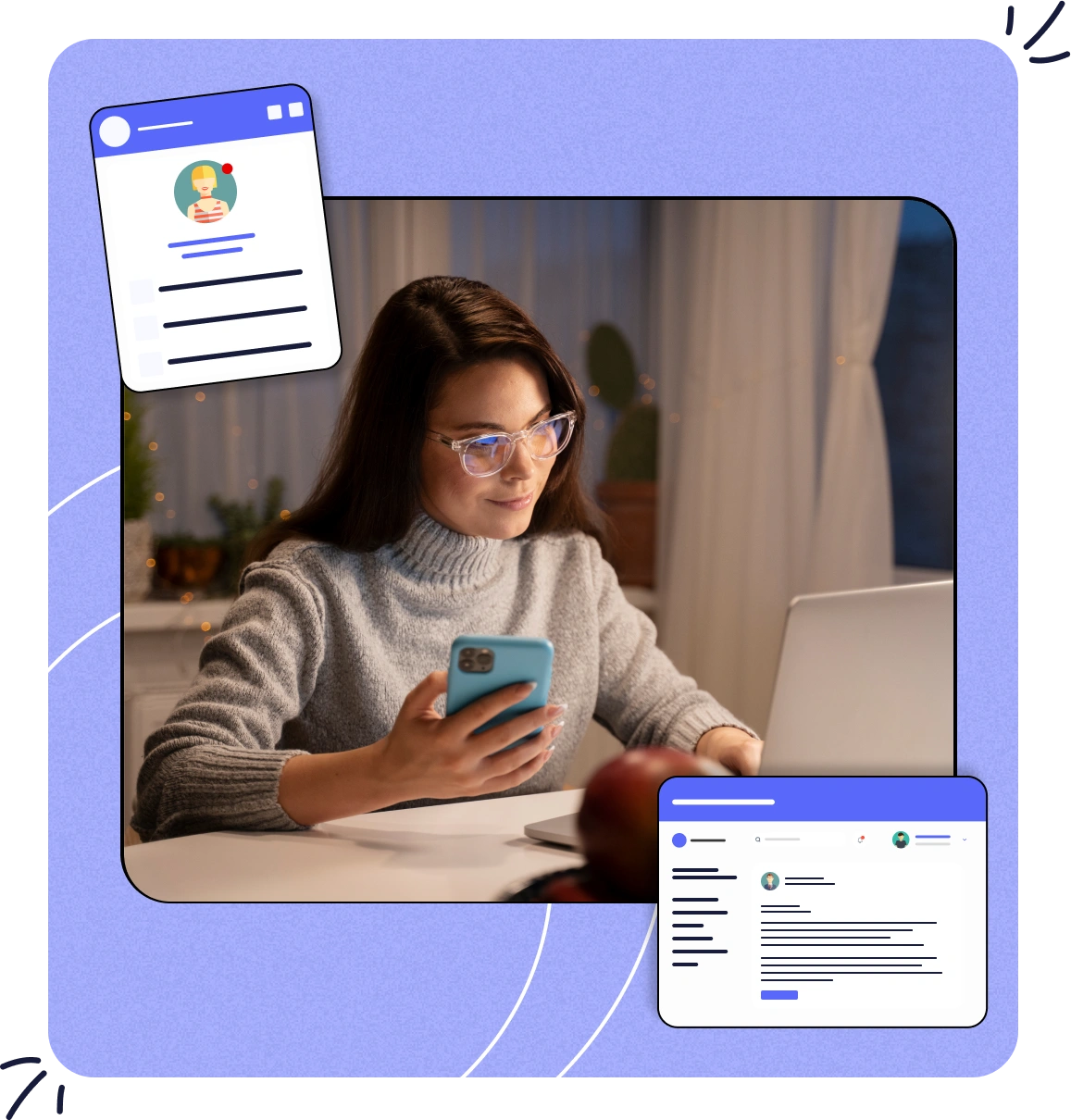 Tutor sending automated messages using built-in communication tools.