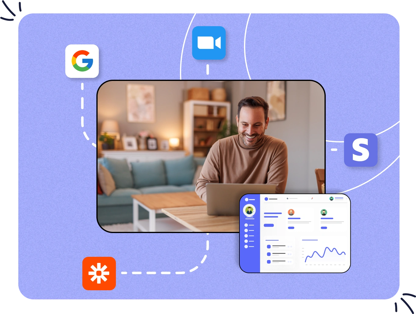 Connect Seemi with popular apps for smooth, real-time updates.