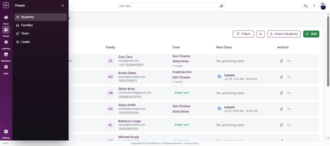 Download sample student data file for import in Seemi.