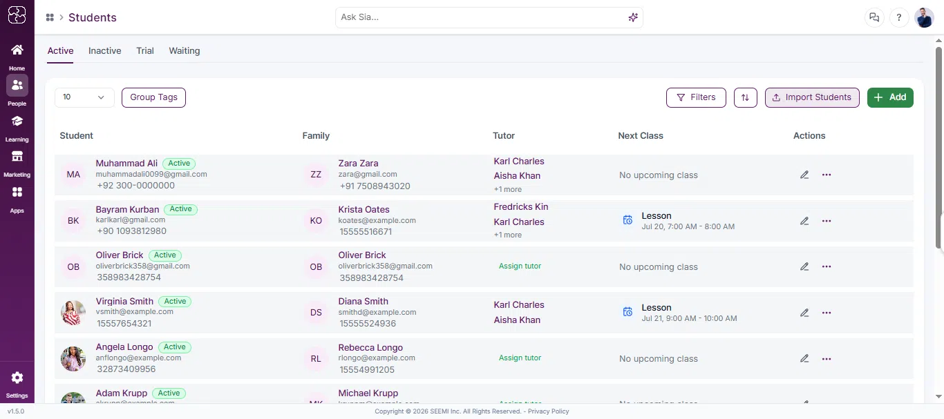 Download sample student data file for import in Seemi.