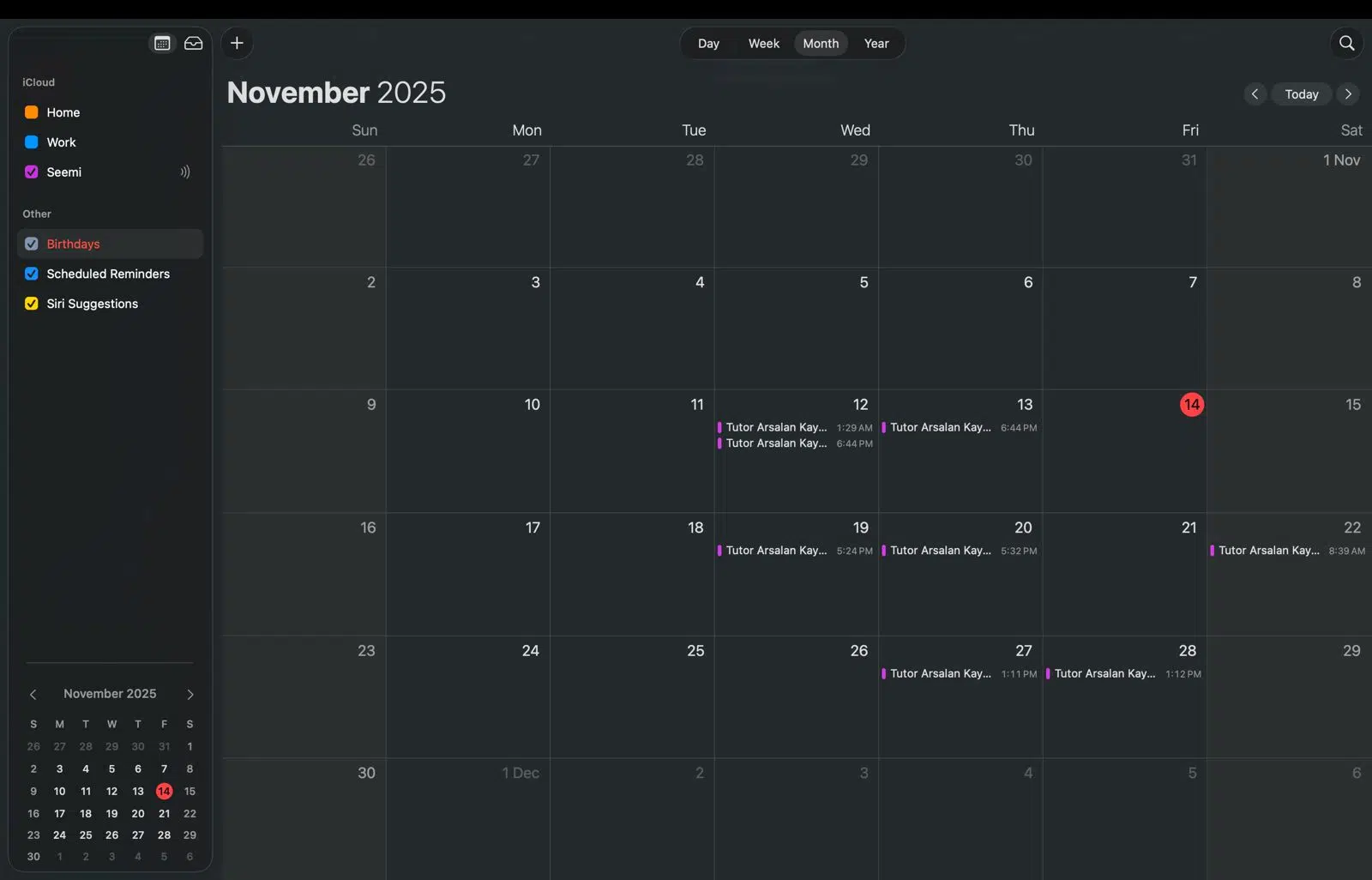 Verify synced tutoring sessions in external calendar after successful sync