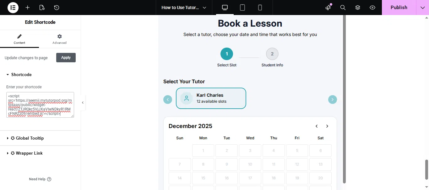 Embed code for Book Availability widget in Seemi