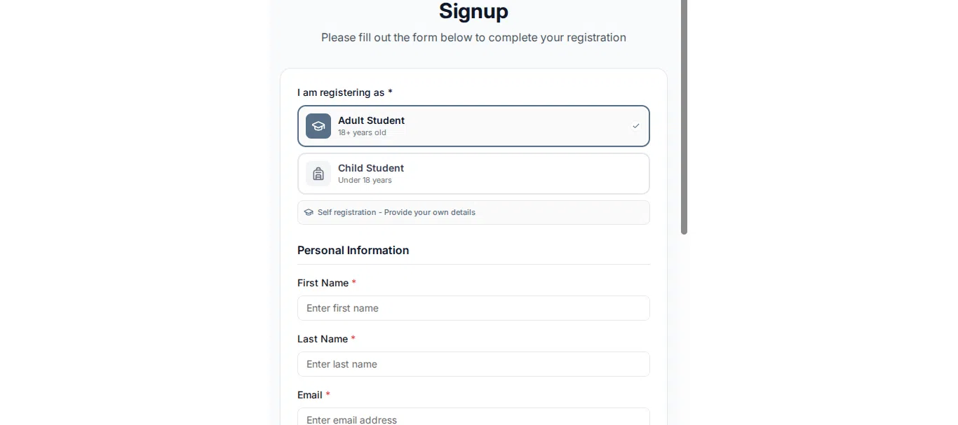 Embed code for Signup widget in Seemi